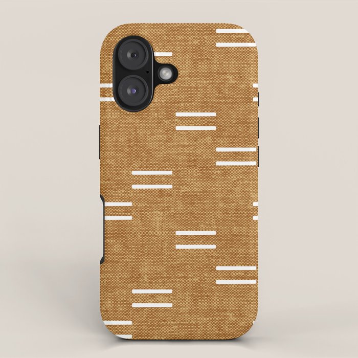 double dash on mustard iPhone Case Gallery Image 1