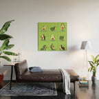 Avocado Yoga Wood Wall Art Gallery Image 2