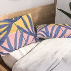 Bright Pop Tropical Palm Art Pillow Sham Gallery Image 2