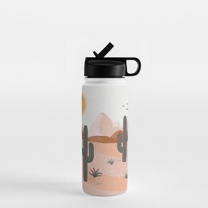 Cacti Desert Landscape Water Bottle Gallery Image 1