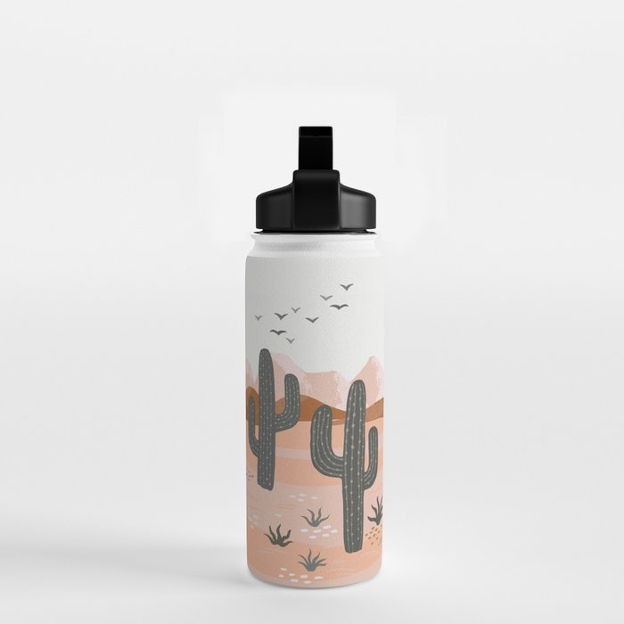 Cacti Desert Landscape Water Bottle Gallery Image 2