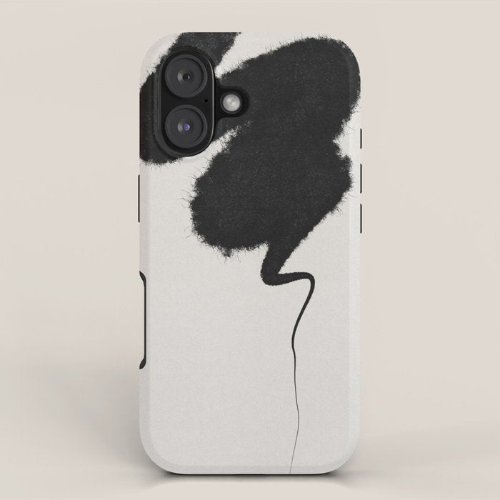 Black Brushstroke iPhone Case Gallery Image 1