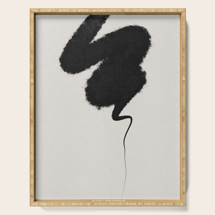 Black Brushstroke Serving Tray Gallery Image 1