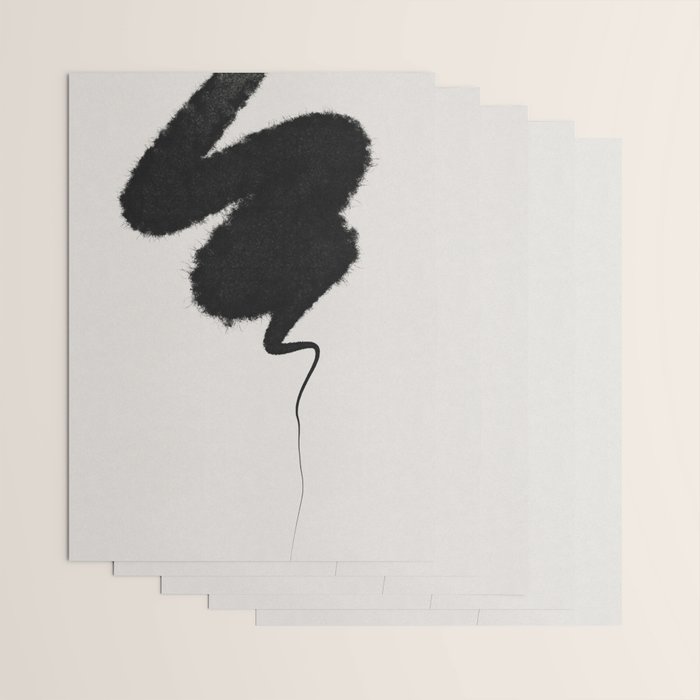 Black Brushstroke Wrapping Paper Gallery Image 3
