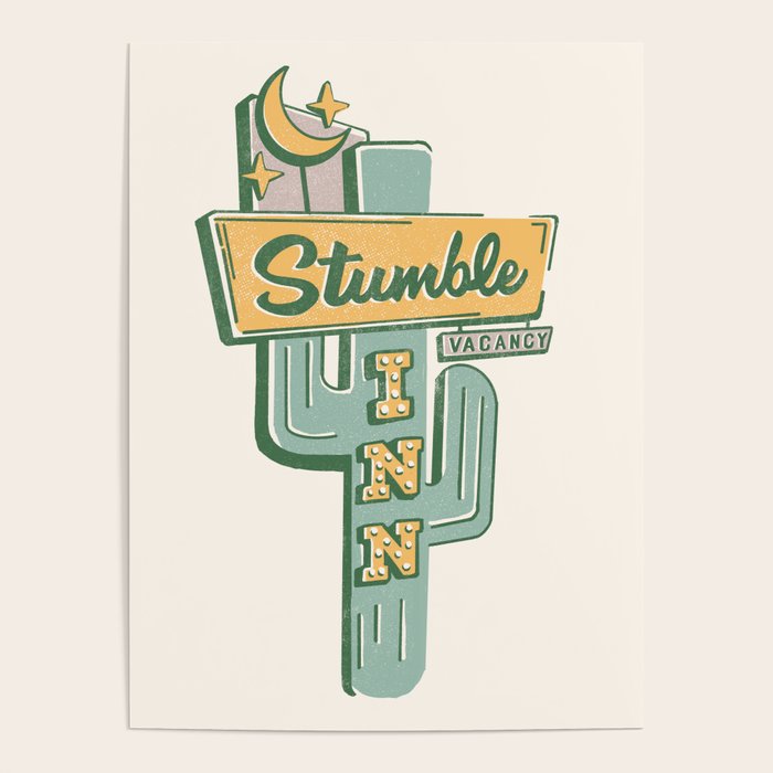 The Stumble Inn Vintage Highway Sign Poster Gallery Image 4