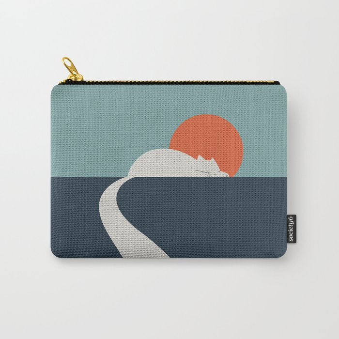 Cat Landscape 3 : Cat road Carry All Pouch Gallery Image 1