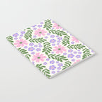 Whimsical Floral - White, Green, Pink and Purple Notebook Gallery Image 2