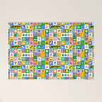 Colorful back to school mosaic pattern Welcome Mat Gallery Image 1