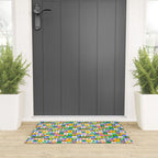 Colorful back to school mosaic pattern Welcome Mat Gallery Image 3