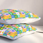 Colorful back to school mosaic pattern Pillow Sham Gallery Image 3