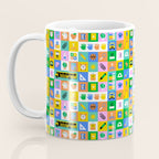 Colorful back to school mosaic pattern Coffee Mug Gallery Image 3