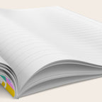 Colorful back to school mosaic pattern Notebook Gallery Image 2