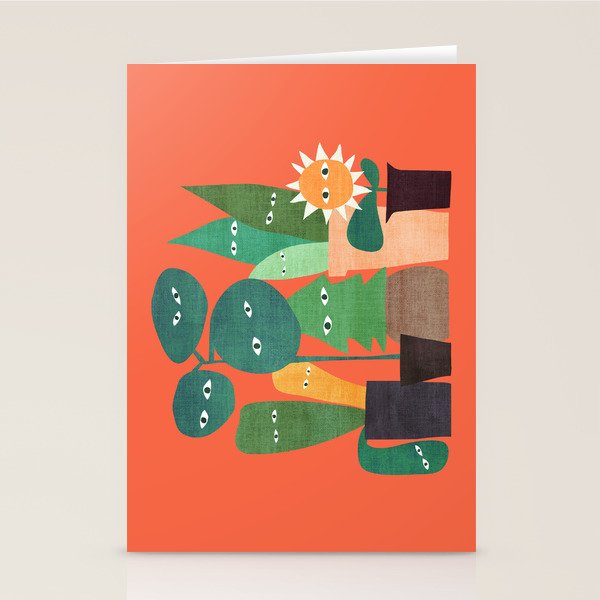 The plants are watching (paranoidos maximucho) Stationery Card Gallery Image 1
