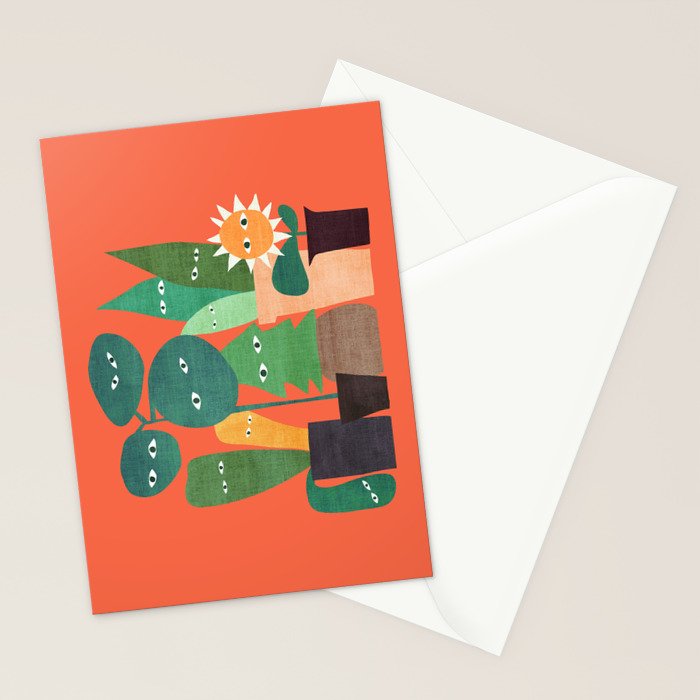 The plants are watching (paranoidos maximucho) Stationery Card Gallery Image 2