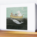 little yellow boat Wall Mural Gallery Image 2