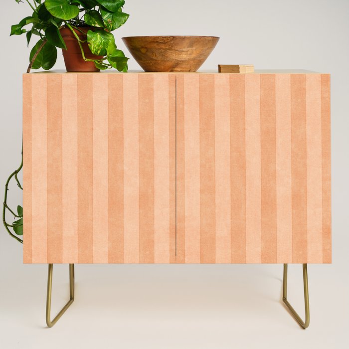 STRIPES - 004 - peach Credenza Gallery Image 1