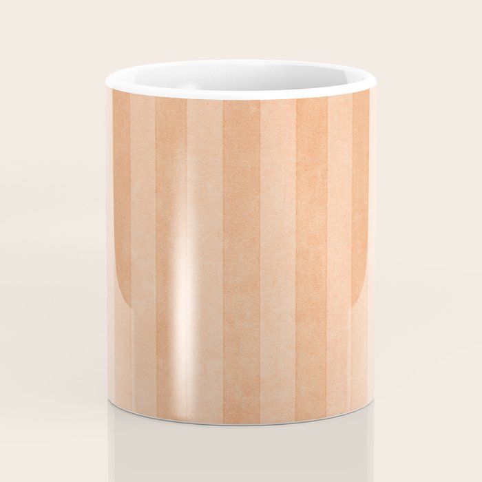 STRIPES - 004 - peach Coffee Mug Gallery Image 4