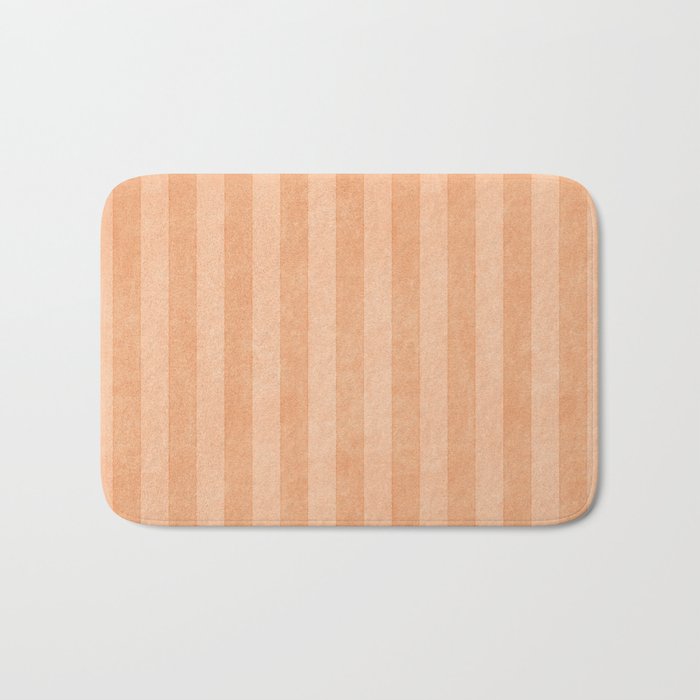 STRIPES - 004 - peach Bath Mat Gallery Image 1
