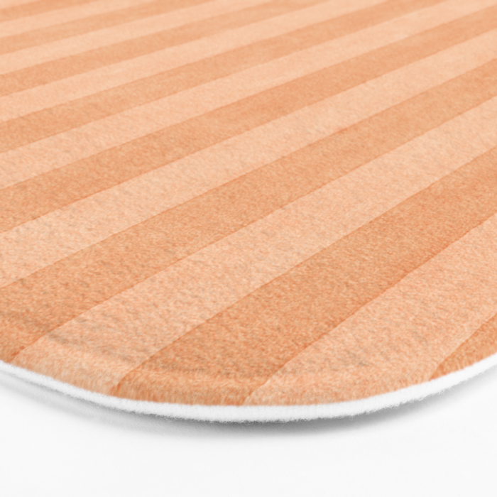 STRIPES - 004 - peach Bath Mat Gallery Image 3
