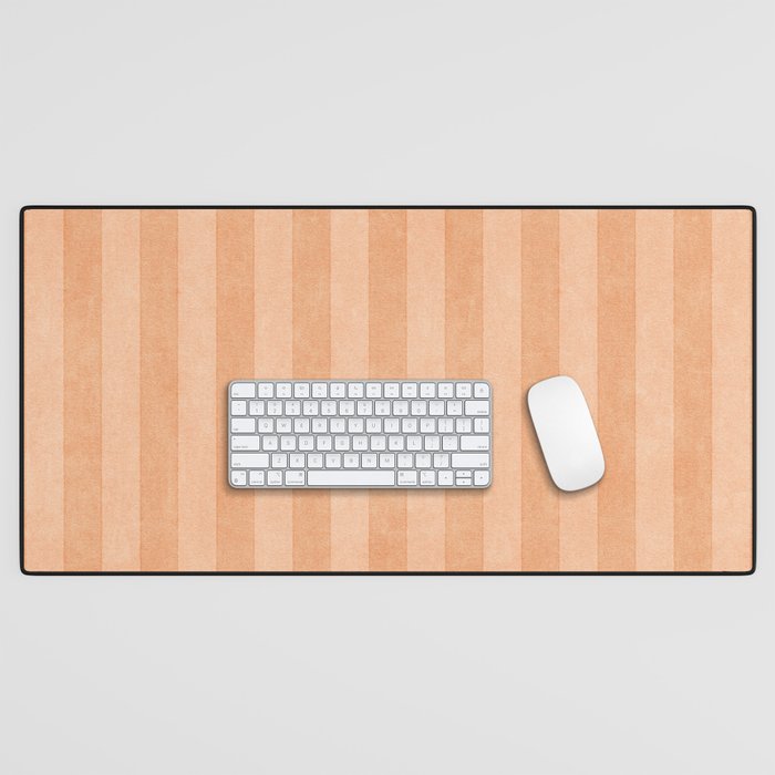 STRIPES - 004 - peach Desk Mat Gallery Image 1