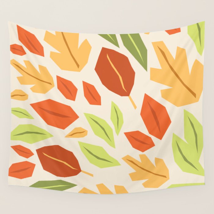 Autumn leaves Wall Tapestry Gallery Image 4