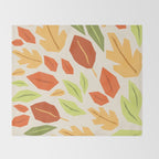 Autumn leaves Throw Blanket Gallery Image 2