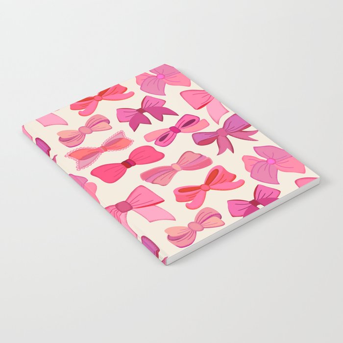 Vintage Pink Bows Notebook Gallery Image 1