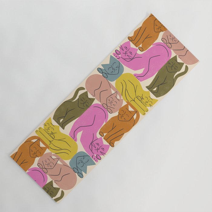 Stack of Cats No. 1 Yoga Mat Gallery Image 1