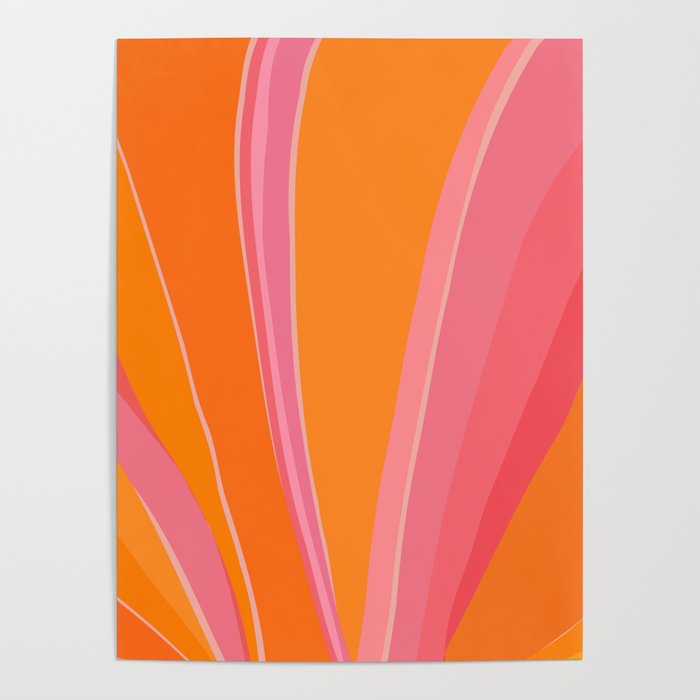 Sunshine Stripe Floral Poster Gallery Image 4