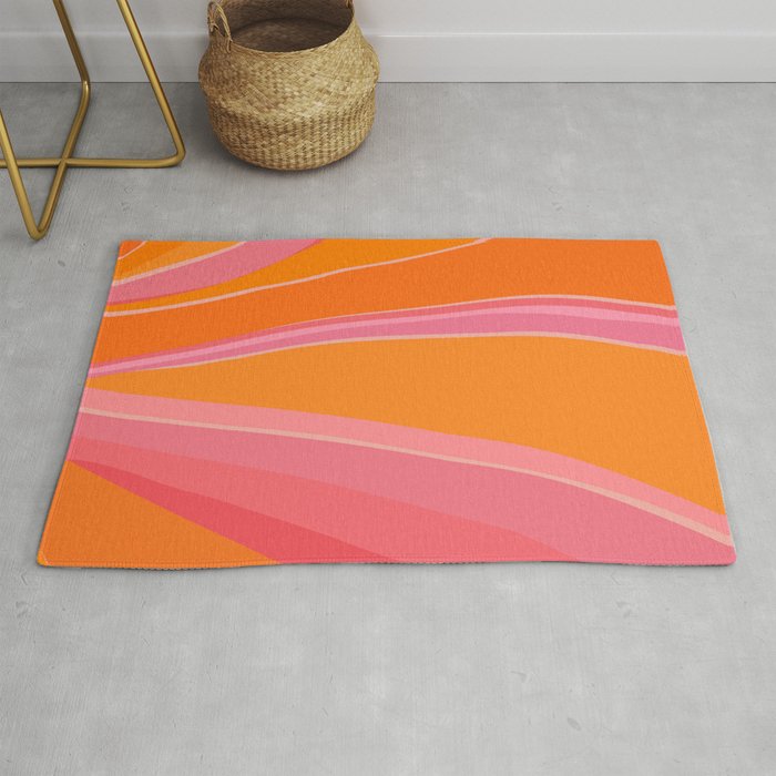 Sunshine Stripe Floral Rug Gallery Image 1