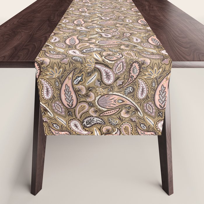 Vintage Paisley Harmony Table Runner Gallery Image 1