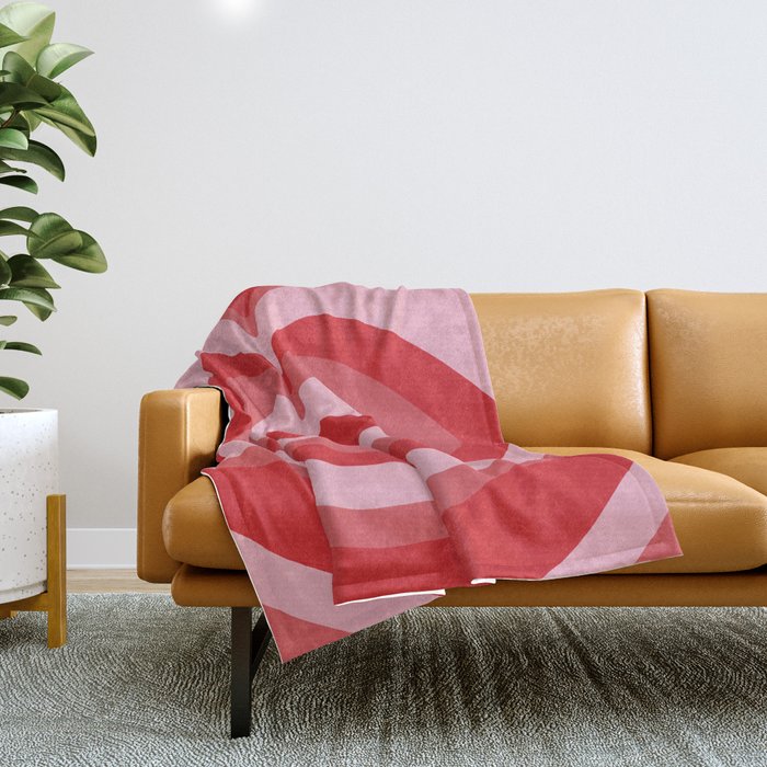 Hypnotic Cherry Lips Throw Blanket Gallery Image 1