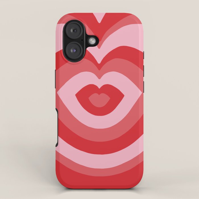 Hypnotic Cherry Lips iPhone Case Gallery Image 1