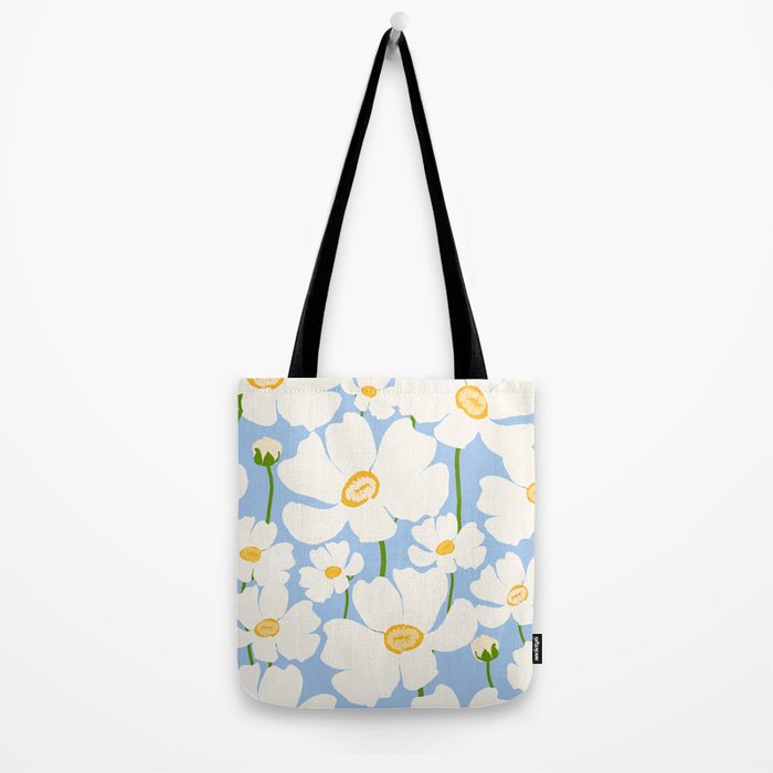 Buttercup field - blue Tote Bag Gallery Image 2