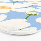 Buttercup field - blue Bath Mat Gallery Image 3