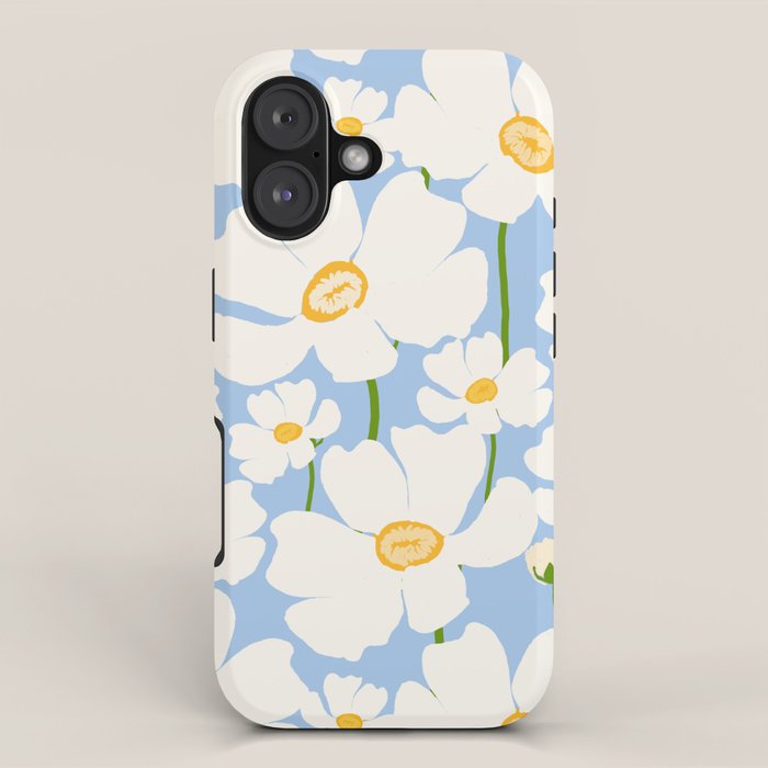 Buttercup field - blue iPhone Case Gallery Image 1