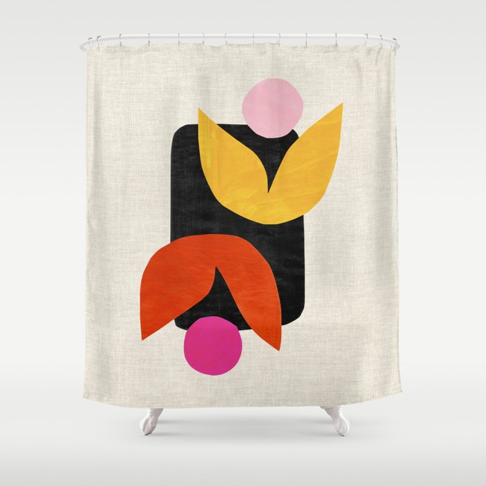 Twin Tulip Shower Curtain Gallery Image 1