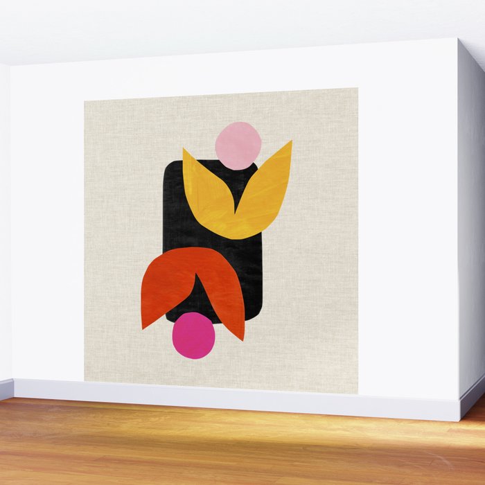 Twin Tulip Wall Mural Gallery Image 2