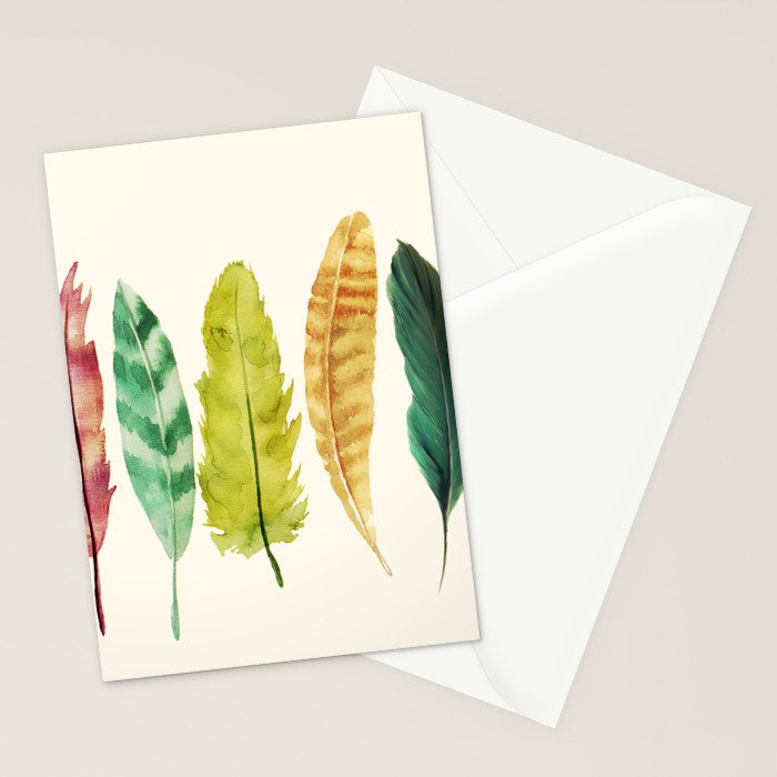 Feathers Stationery Card Gallery Image 2