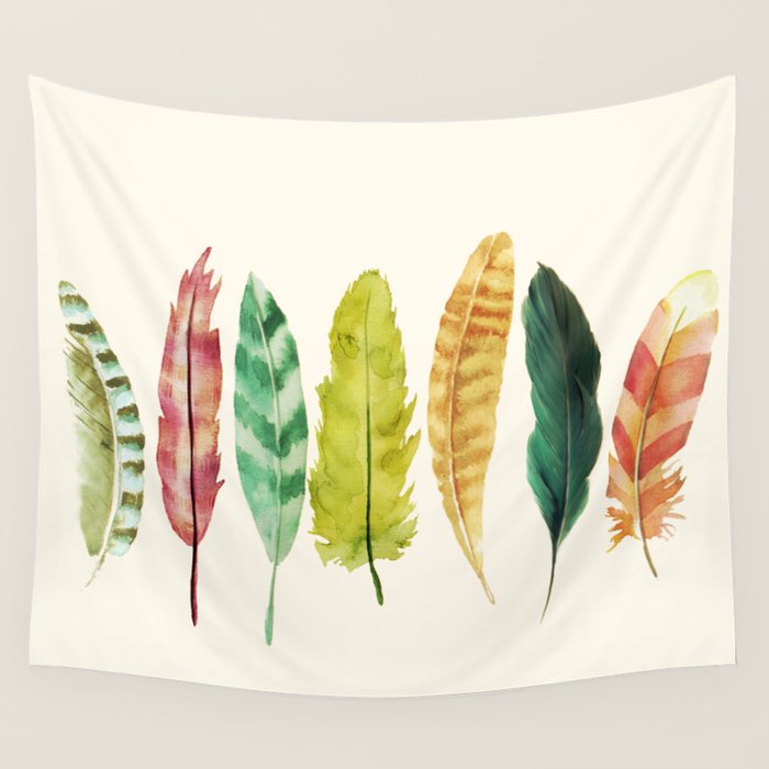 Feathers Wall Tapestry Gallery Image 4