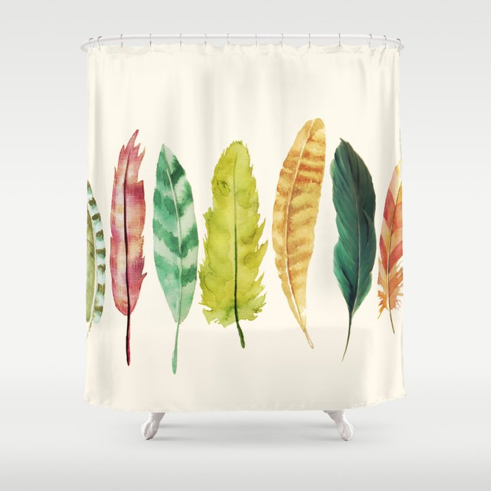 Feathers Shower Curtain Gallery Image 1