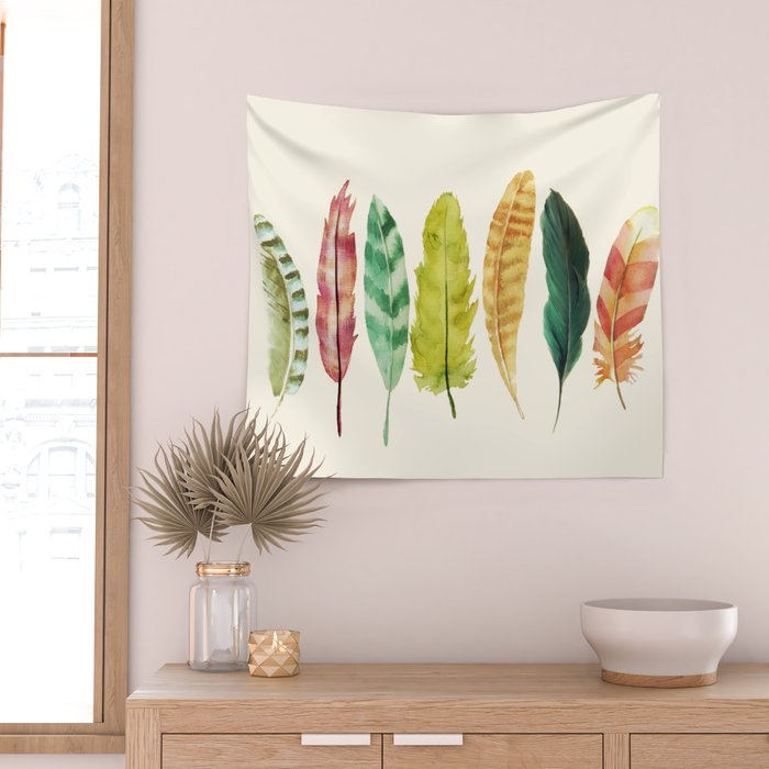 Feathers Wall Tapestry Gallery Image 2