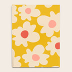 Abstract Flower Shape - Yellow, Red and Peach  Notebook Gallery Image 4