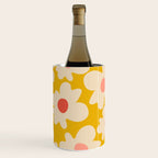 Abstract Flower Shape - Yellow, Red and Peach  Wine Chiller Gallery Image 3