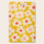 Abstract Flower Shape - Yellow, Red and Peach  Cutting Board Gallery Image 1