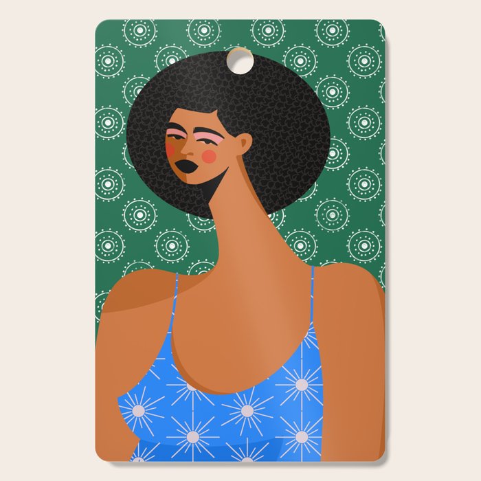Retro Sun Patterned Dress Cutting Board Gallery Image 1