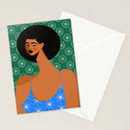 Retro Sun Patterned Dress Stationery Card Gallery Image 2