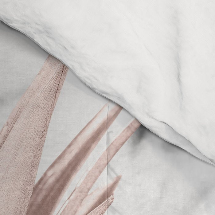 Rose Gold Pineapple on Black and White Marble Comforter Gallery Image 4