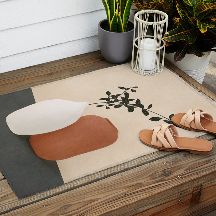 Vase Design 5 Outdoor Rug Gallery Image 2
