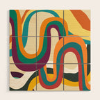 Groovy rainbow of doom Wood Wall Art Gallery Image 1